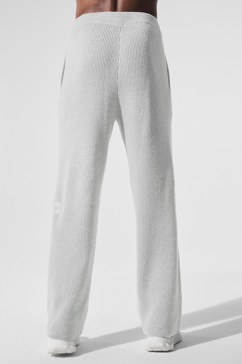 Domain Rib Knit Sweatpant - Athletic Heather Grey