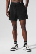 7" Coastal Terry Short - Black