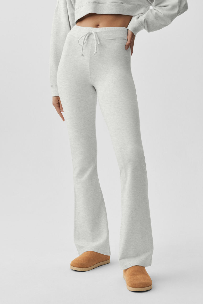 Sway Bootcut Sweatpant - White Heather