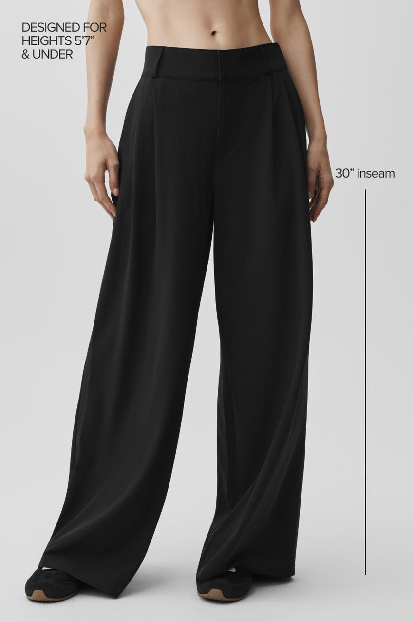 High-Waist Dreamscape Trouser (Regular) - Black
