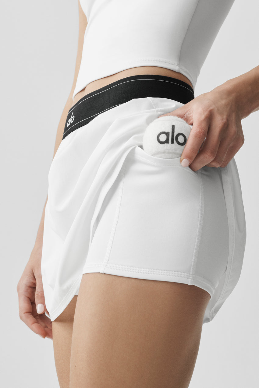 Match Point Tennis Skirt - White