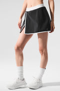 Airbrush Streamlined Skirt - Black/White