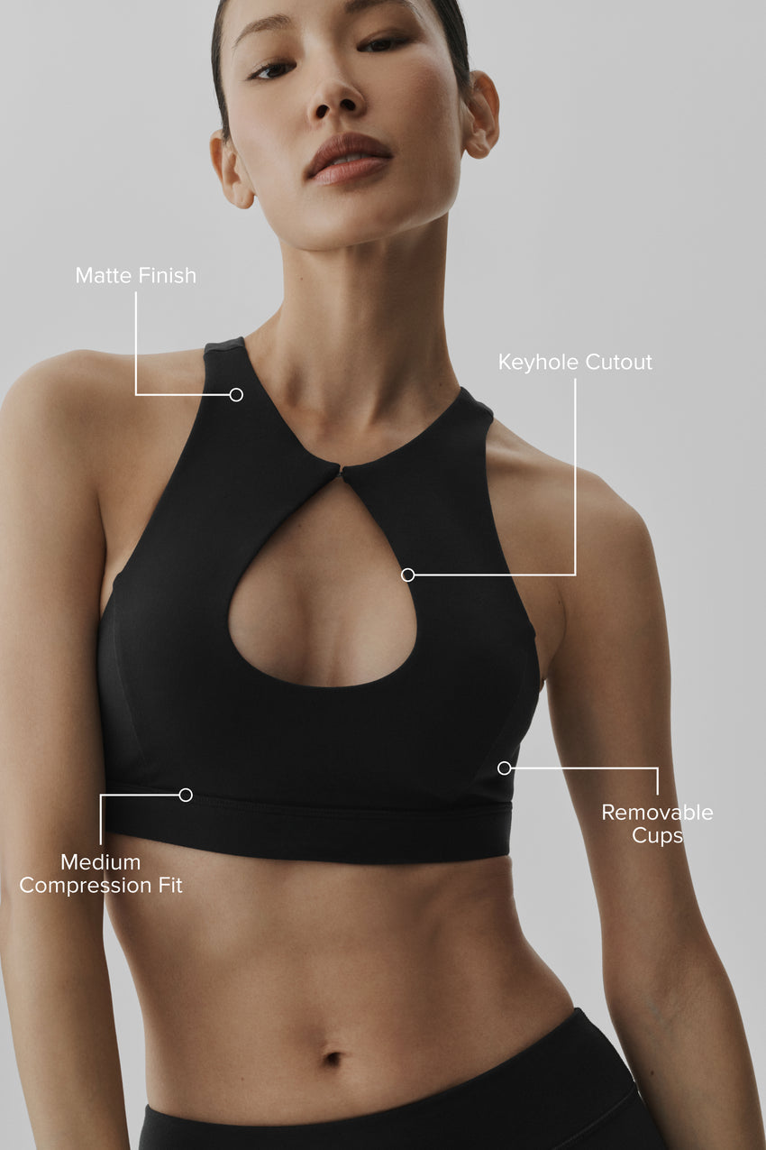 Airbrush Lock In Bra - Black