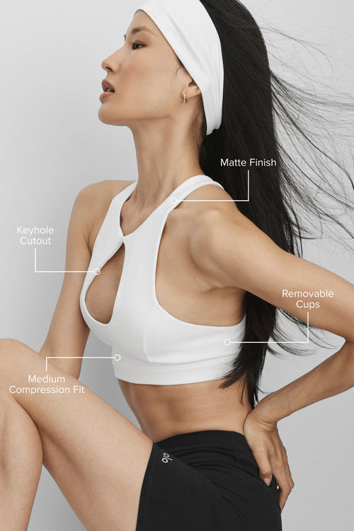Airbrush Lock In Bra - White